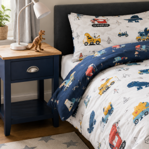 Building Dino Printed Kids Duvet Cover Sets