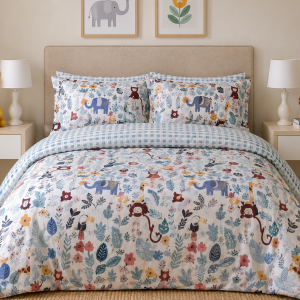 Jungle Fever Printed Kids Duvet Cover Sets