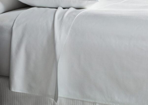 200th Cotton Percale White Flat sheets