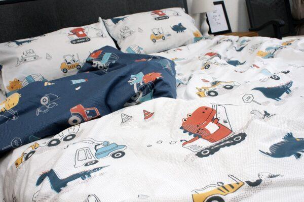 Building Dino Printed Kids Duvet Cover Sets