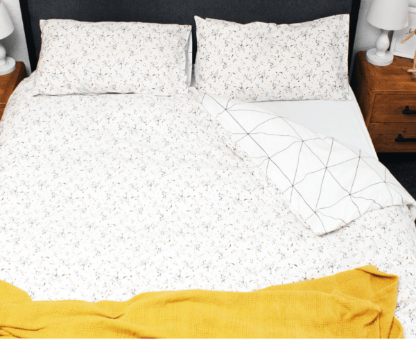 Floral Geo Printed Duvet Cover Set - Image 3