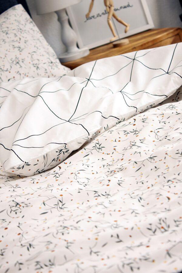 Floral Geo Printed Duvet Cover Set