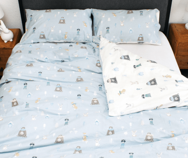 Forest Folk Printed Kids Duvet Cover Sets - Image 2