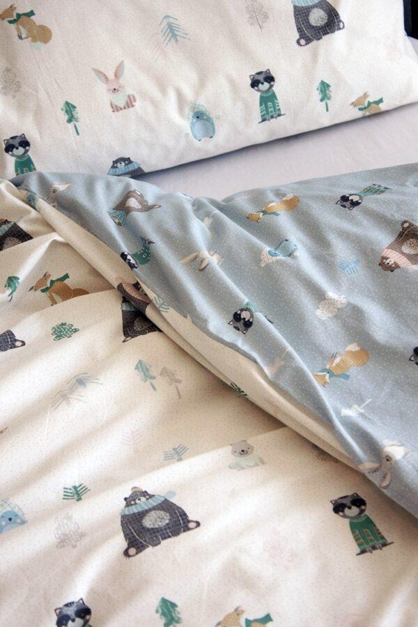 Forest Folk Printed Kids Duvet Cover Sets