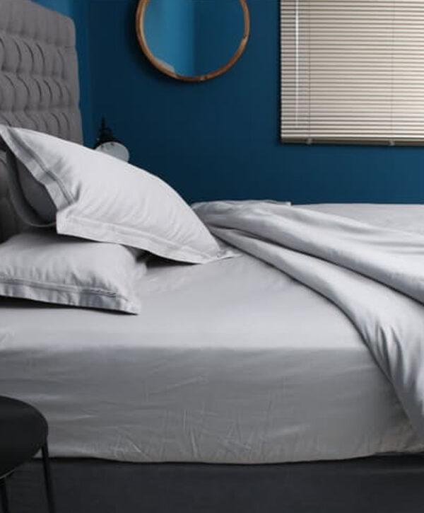 400th Egyptian Cotton Giza Pleated Oxford Duvet Cover Sets - Image 4