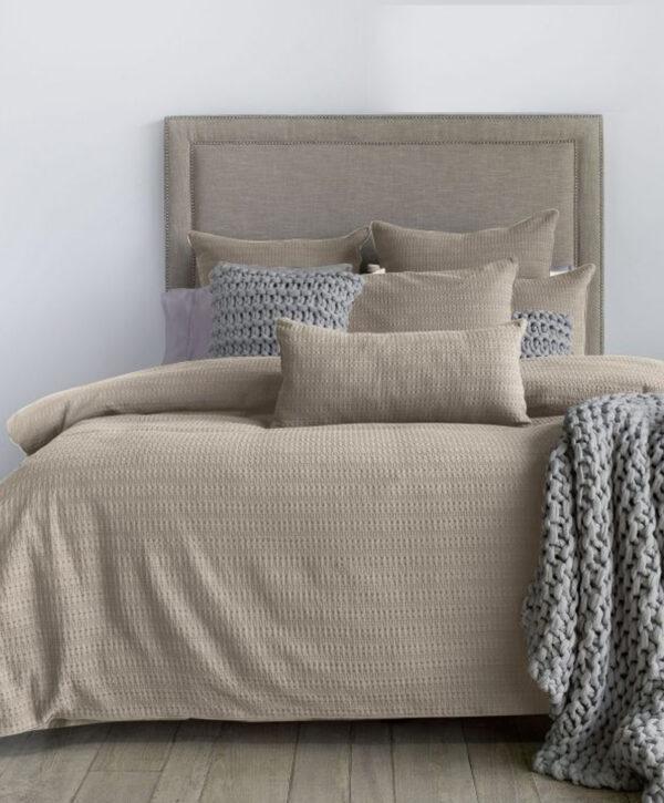 Waffle Weave Cotton Duvet Cover Set (Natural)