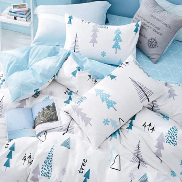 Forest Fantasy Cotton Kids Duvet Cover Set (Blue)