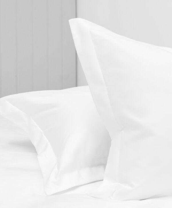 200th Cotton Percale Pillowcase Oxford Set White