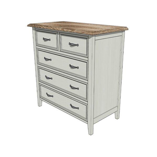 Normandy Chest 5 Drawer - Image 3