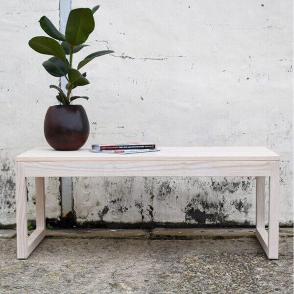Oslo Coffee Table - Coastal White (Pine)