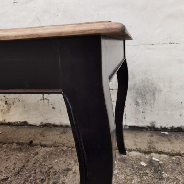 Vintage Dining table - Black/Walnut (Pine) - Image 3