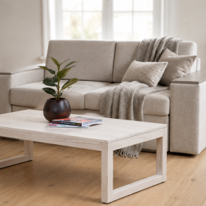 Oslo Coffee Table - Coastal White (Pine)