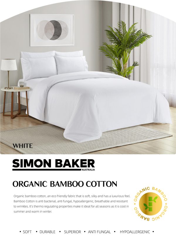 Organic Bamboo Sheet Sets (Flat Sheet, Fitted & Two Pillowcases) - Image 3