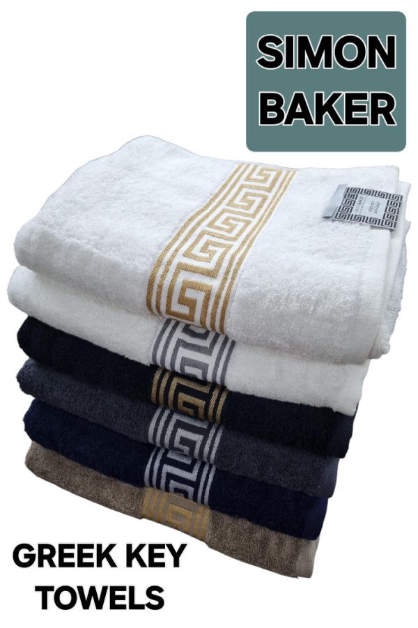 Simon Baker Greek Key Towels