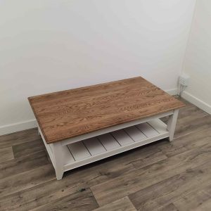 Bastille Coffee Table 135cm Antique White/Gunsmoke (Oak)
