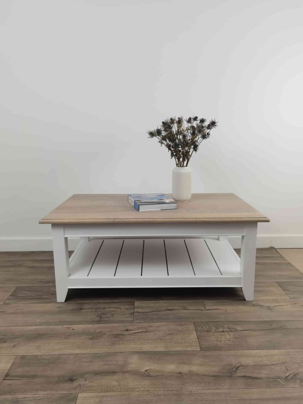 Bastille Coffee Table 135cm Solid White - Image 2