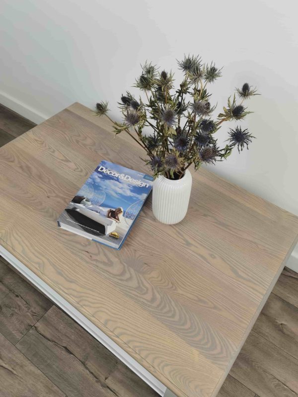 Bastille Coffee Table 135cm Solid White - Image 3