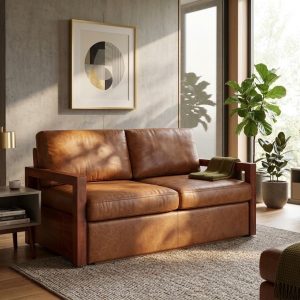 Bohdi Sleeper Couch - Leather