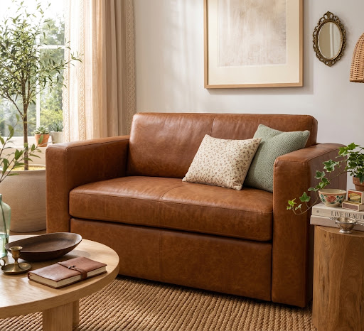 Finn Junior Sleeper Couch - Leather