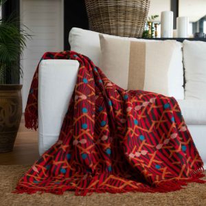Himba | Red/Old Gold Throw